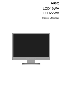 NEC LCD22WV Manuel utilisateur
