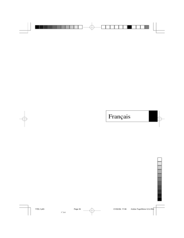 Manuel du propriétaire | NEC MultiSync® LCD1700M Manuel utilisateur | Fixfr