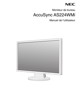 NEC AccuSync AS224WMi Manuel utilisateur