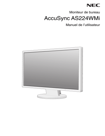 Manuel du propriétaire | NEC AccuSync AS224WMi Manuel utilisateur | Fixfr