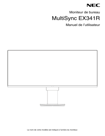 Manuel du propriétaire | NEC MultiSync EX341R Manuel utilisateur | Fixfr