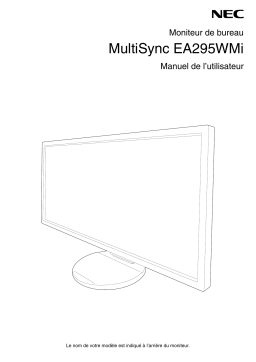 NEC MultiSync EA295WMi Manuel utilisateur