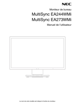 NEC MultiSync EA273WMi Manuel utilisateur