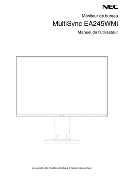 NEC MultiSync EA245WMi Manuel utilisateur