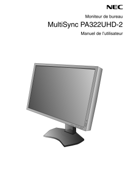 NEC MultiSync PA322UHD-2 Manuel utilisateur