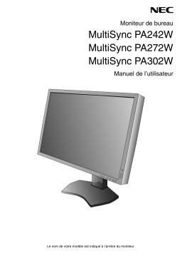 NEC MultiSync PA302W Manuel utilisateur