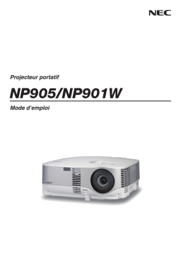 NEC NP901W Manuel utilisateur