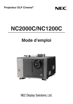 NEC NC1200C Manuel utilisateur