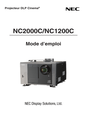 Manuel du propriétaire | NEC NC1200C Manuel utilisateur | Fixfr