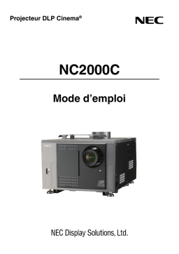 NEC NC2000C Manuel utilisateur