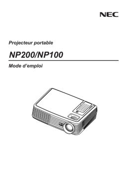 NEC NP100 Manuel utilisateur