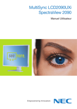 NEC MultiSync® LCD2090UXi Manuel utilisateur