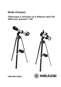 Meade DS-2000 (French Translation) Manuel utilisateur