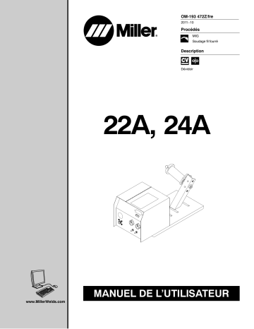 MB450222V | Manuel du propriétaire | Miller 24A Manuel utilisateur | Fixfr