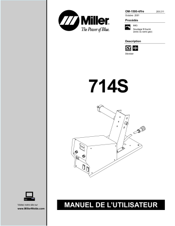 LB181957 | Manuel du propriétaire | Miller 714S Manuel utilisateur | Fixfr