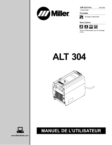 LE090425 | Manuel du propriétaire | Miller ALT 304 Manuel utilisateur | Fixfr