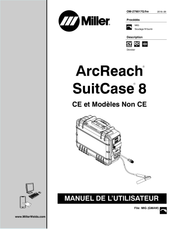 MJ343004V | Manuel du propriétaire | Miller ARCREACH SUITCASE 8 Manuel utilisateur | Fixfr