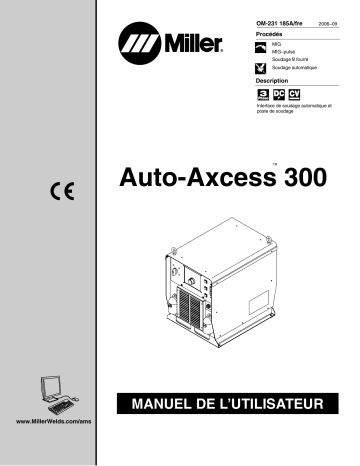 LG380148U | Manuel du propriétaire | Miller AUTO-AXCESS 300 CE Manuel utilisateur | Fixfr