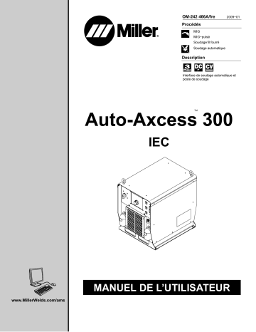 LG380148U | Manuel du propriétaire | Miller AUTO-AXCESS 300 IEC Manuel utilisateur | Fixfr