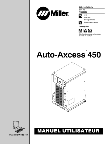 LJ460625U | Manuel du propriétaire | Miller AUTO-AXCESS 450 Manuel utilisateur | Fixfr