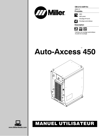 LG026934U | Manuel du propriétaire | Miller AUTO-AXCESS 450 Manuel utilisateur | Fixfr