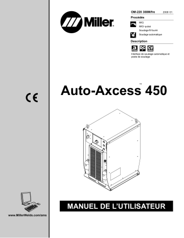 LJ060438U | Manuel du propriétaire | Miller AUTO-AXCESS 450 CE Manuel utilisateur | Fixfr