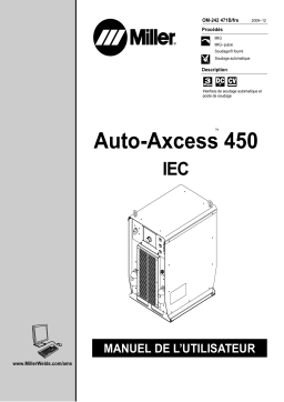 Miller AUTO-AXCESS 450 IEC Manuel utilisateur