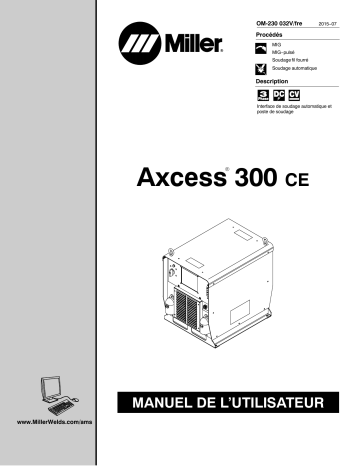 MF281011U | Manuel du propriétaire | Miller AXCESS 300 CE Manuel utilisateur | Fixfr
