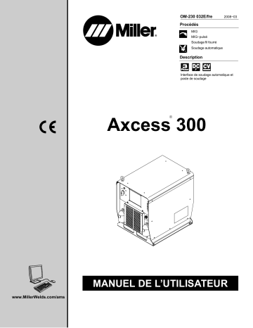 LJ190205U | Manuel du propriétaire | Miller AXCESS 300 CE Manuel utilisateur | Fixfr