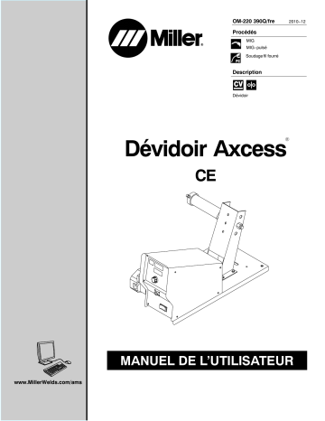 MA470193U | Manuel du propriétaire | Miller AXCESS WIRE FEEDER CE Manuel utilisateur | Fixfr