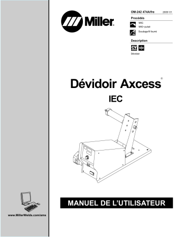 LC412139 | Manuel du propriétaire | Miller AXCESS WIRE FEEDER IEC Manuel utilisateur | Fixfr