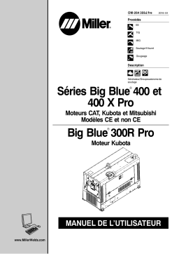 Miller BIG BLUE 300R PRO Manuel utilisateur