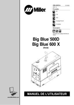 Miller BIG BLUE 600 X (DEUTZ) Manuel utilisateur