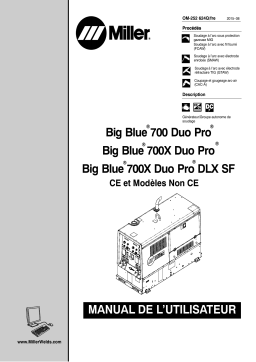 Miller BIG BLUE 700X DUO PRO DLX SF Manuel utilisateur