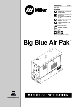 Miller BIG BLUE AIR PAK Manuel utilisateur