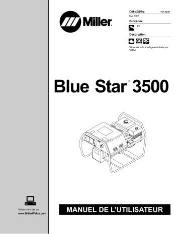 LC269956 | Manuel du propriétaire | Miller BLUE STAR 3500 HONDA Manuel utilisateur | Fixfr