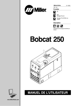 Miller BOBCAT 250 (KOHLER) (REAR ENGINE) Manuel utilisateur