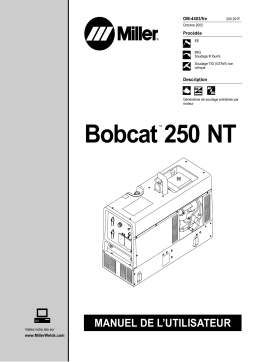 Miller BOBCAT 250 NT KOHLER Manuel utilisateur