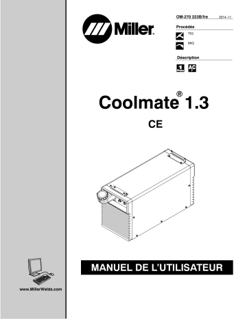 ME415699D | Manuel du propriétaire | Miller COOLMATE 1.3 CE (EXPORT) Manuel utilisateur | Fixfr