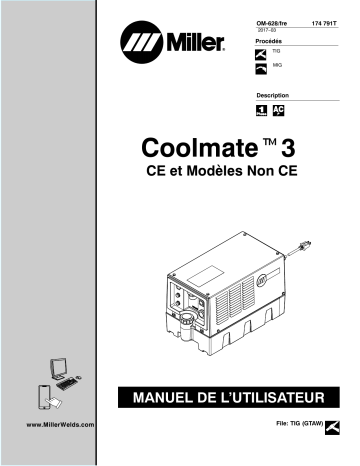 MH140578L | Manuel du propriétaire | Miller COOLMATE 3 Manuel utilisateur | Fixfr