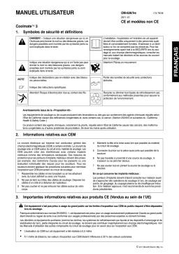 Miller COOLMATE 3 Manuel utilisateur