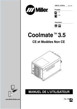 Miller COOLMATE 3.5 Manuel utilisateur
