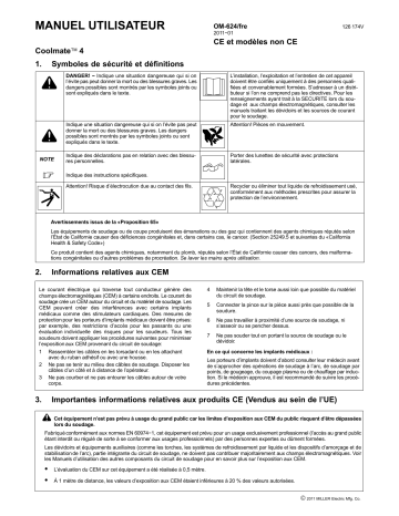 MB050524J | Manuel du propriétaire | Miller COOLMATE 4 Manuel utilisateur | Fixfr