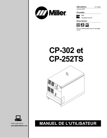 LC380940 | Manuel du propriétaire | Miller CP-252TS Manuel utilisateur | Fixfr