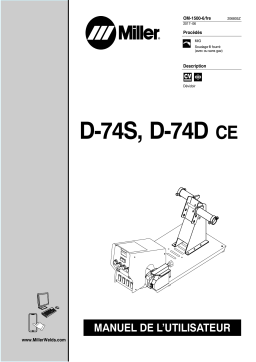 Miller D-74D CE Manuel utilisateur