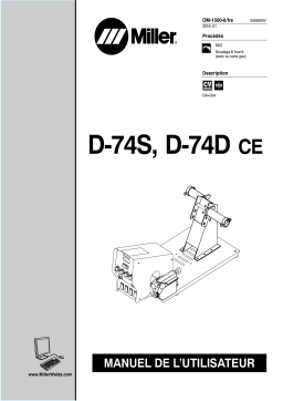 Miller D-74D CE Manuel utilisateur