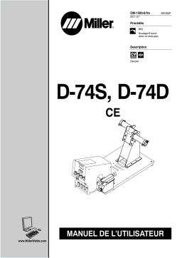 Miller D-74D CE Manuel utilisateur