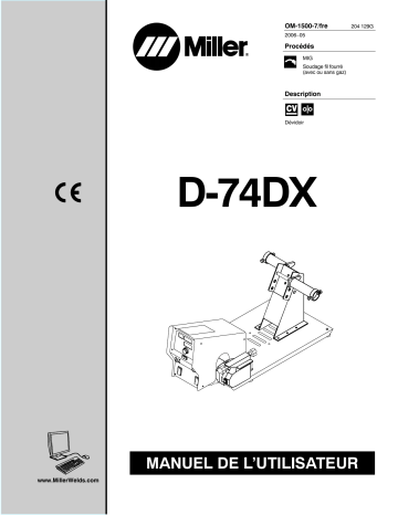 LG190586W | Manuel du propriétaire | Miller D-74DX CE Manuel utilisateur | Fixfr