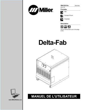 MC280026C | Manuel du propriétaire | Miller DELTA-FAB Manuel utilisateur | Fixfr
