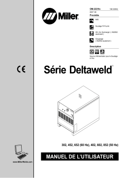 Miller DELTAWELD 852 Manuel utilisateur